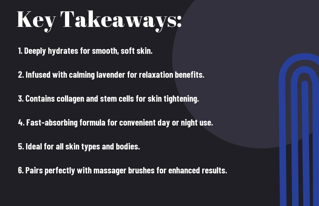 Key takeaways: lavender massage oil