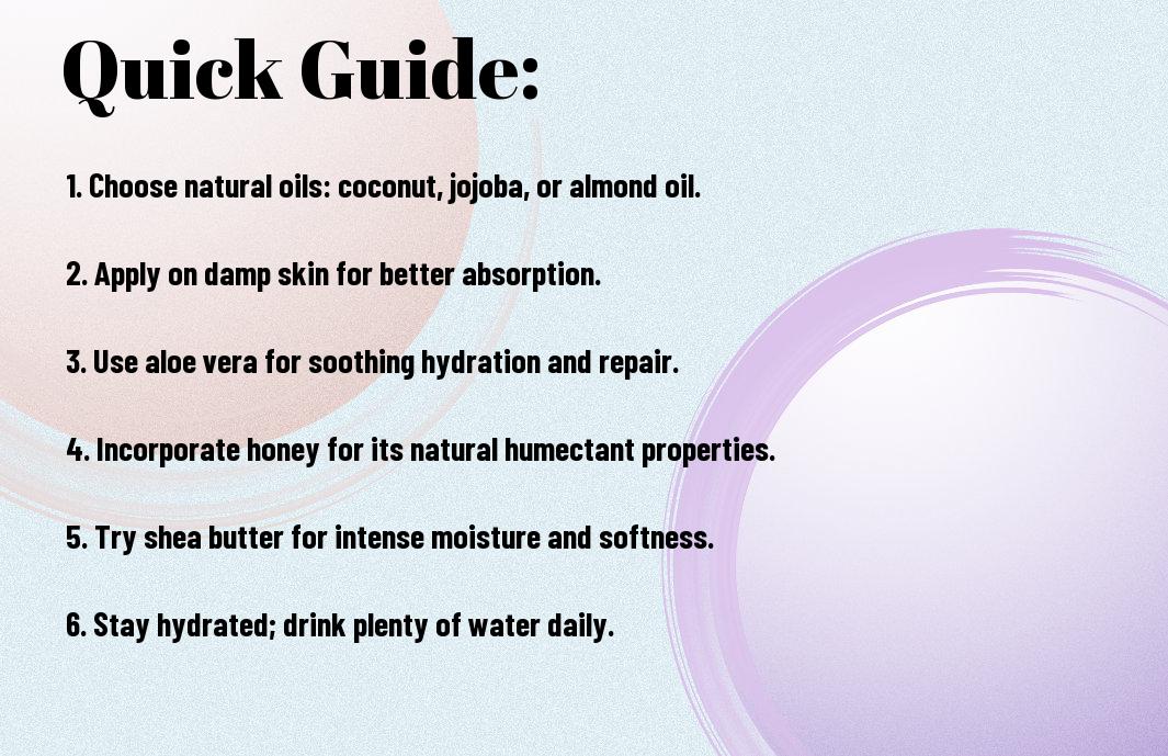 Quick Guide: Top Natural Moisturizers to Achieve Baby-Soft Skin.