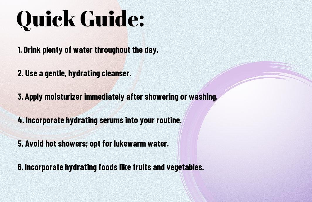 Quick Guide: 5 Simple Habits for Naturally Hydrated Skin.