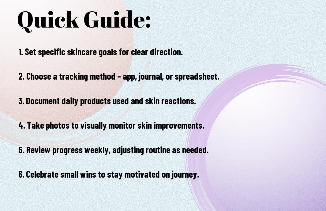 Quick Guild Of Tracking Skincare Journey.