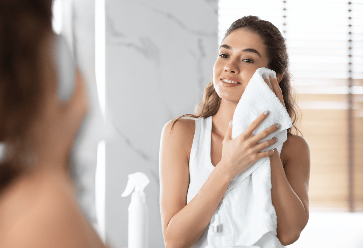 Women Practing Natural Skincare Routine Essentials