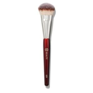 BK BEAUTY BRUSHES - 109 MINI CONTOURED FOUNDATION - Face Brush for Liquid or Cream Foundations - Bronzer, Blush & Highlighter Makeup Brush