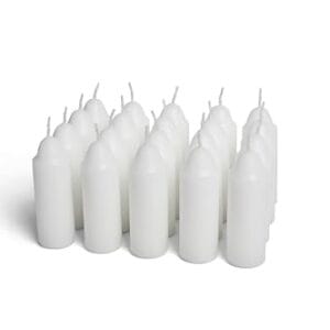 Official UCO 12-Hour White Candles for UCO Candle Lanterns, Clean Burning, Lead-Free, Non-Scented, 3.5-inch, 20-Pack