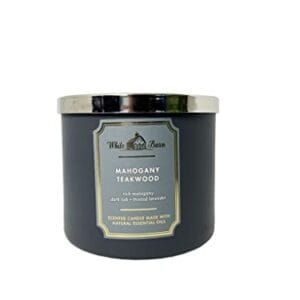 Bath & Body Works White Barn Mahogany Teakwood Scented Candle Unisex Candle 14.5 oz