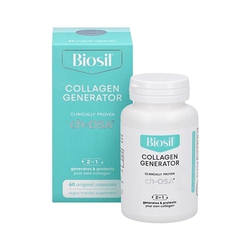 Biosil Collagen Generator - 60 Original Capsules - with Patented ch-OSA Complex - Generates & Protects Your Own Collagen - GMO Free - 30-Day Supply