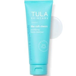 TULA Skin Care The Cult Classic Purifying Face Cleanser - Gentle and Effective Face Wash, Makeup Remover, Nourishing and Hydrating, 4.2 oz.