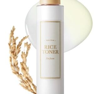 I'm from Rice Toner, Milky Toner for Glowing Skin, 77.78% Korean Rice, Glow Essence with Niacinamide, Hydrating for Dry, Dull, Combination Skin, Vegan, Fragrance Free, Glass Skin 5.07 Fl Oz