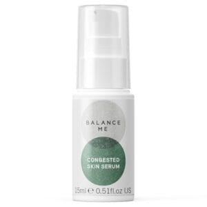 Balance Me Congested Skin Serum 0 5 fl oz Acne Spot Gel for All Skin Types Targets Blemishes Reduces Redness Calms Clears Vegan Natural