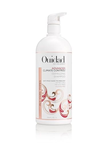 Ouidad Advanced Climate Control Defrizzing Shampoo - 33.8 fl oz, Curl Defining Hair Shampoo, Anti-Frizz Nano Technology, Sulfate-free and Safe for Color-treated Hair, For All Curl Types