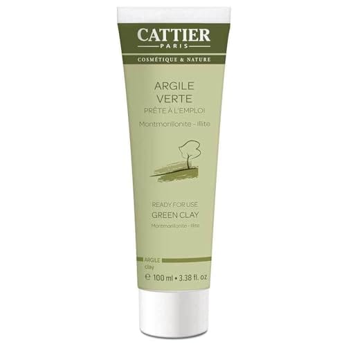 Cattier Green Clay Mask Ready for Use with all Natural Ingredients 100 Ml