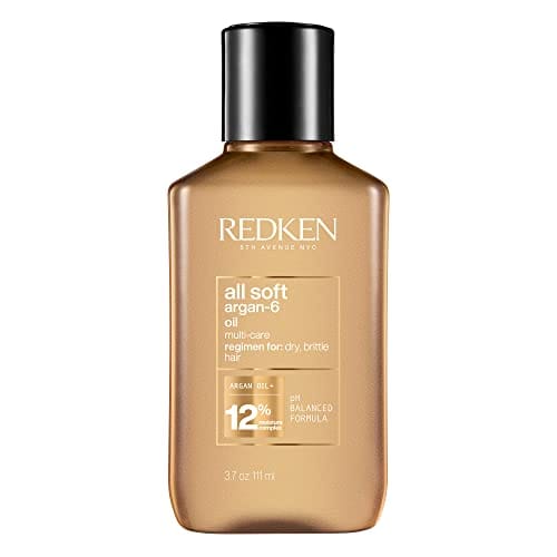 Redken All Soft Argan Oil Treatment For Dry Hair - Moisturizing Hair Oil, Deeply Conditions Hair, Adds Softness & Shine