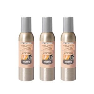 Yankee Candle Concentrated Air Freshener Room Spray, Odor Eliminator for Home, Bathroom, Tangerine & Vanilla, 1.5 Oz (Pack of 3)