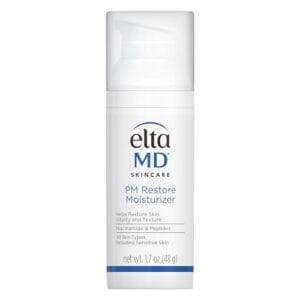 EltaMD PM Restore Face Moisturizer, Night Moisturizer for Face, Safe For All Skin Types, 1.7 oz Pump