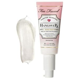 Too Faced Hangover Replenishing Face Primer | Hydrates, Boosts + Smooths Skin with Dewy Finish, 1.4 Ounce, Clear