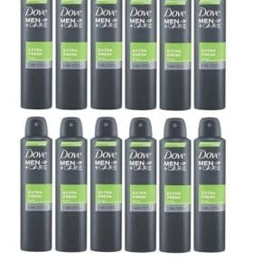DOVE MEN + CARE Extra Fresh Antiperspirant Deodorant 48h Spray 150 ml / 5 fl oz, 61.2 Fl Oz (Pack of 12)