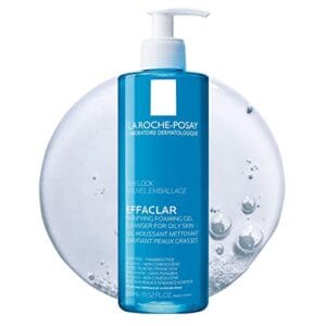 La Roche-Posay Effaclar Purifying Foaming Gel Cleanser for Oily Skin, With Zinc Pidolate To Remove Excess Oil & Shine, Alcohol Free & Oil Free, Sensitive Skin Tested