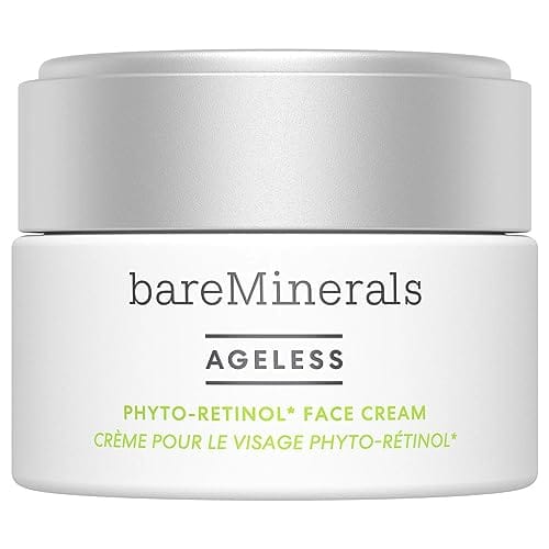 bareMinerals Ageless Phyto-Retinol Face Cream with Plant-Based Retinol Alternative + Hyaluronic Acid, Anti-Aging Moisturizer, Skin Care for Women, Vegan