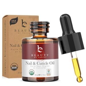 Organic Nail and Cuticle Oil - USA Made Nail Oil for Growth & Strength with Jojoba and Vitamin E, Repair for Damaged Nails & Cuticle Softener made with Natural Ingredients, Nails Care Products