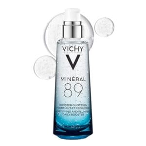 Vichy Mineral 89 Fortifying & Hydrating Daily Skin Booster, Pure Hyaluronic Acid Serum For Face, Plumps & Hydrates, Repairs Skin Barrier, Lightweight Moisturizing Gel, Fragrance Free & Oil-Free