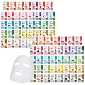 DERMAL 78 Combo Pack Collagen Essence Korean Face Mask - Hydrating & Soothing Facial Mask with Panthenol - Hypoallergenic Self Care Sheet Mask for All Skin Types - Natural Home Spa Treatment Masks