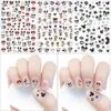 Cartoon Nail Art Stickers Decals 3D Nail Art Supplies Designer Nail Stickers Cute Nail Art Adhesive Decals Accessories DIY Nail Design for Women Kids Girls Manicure Decorations 6 Sheets - Image 2
